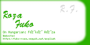 roza fuko business card